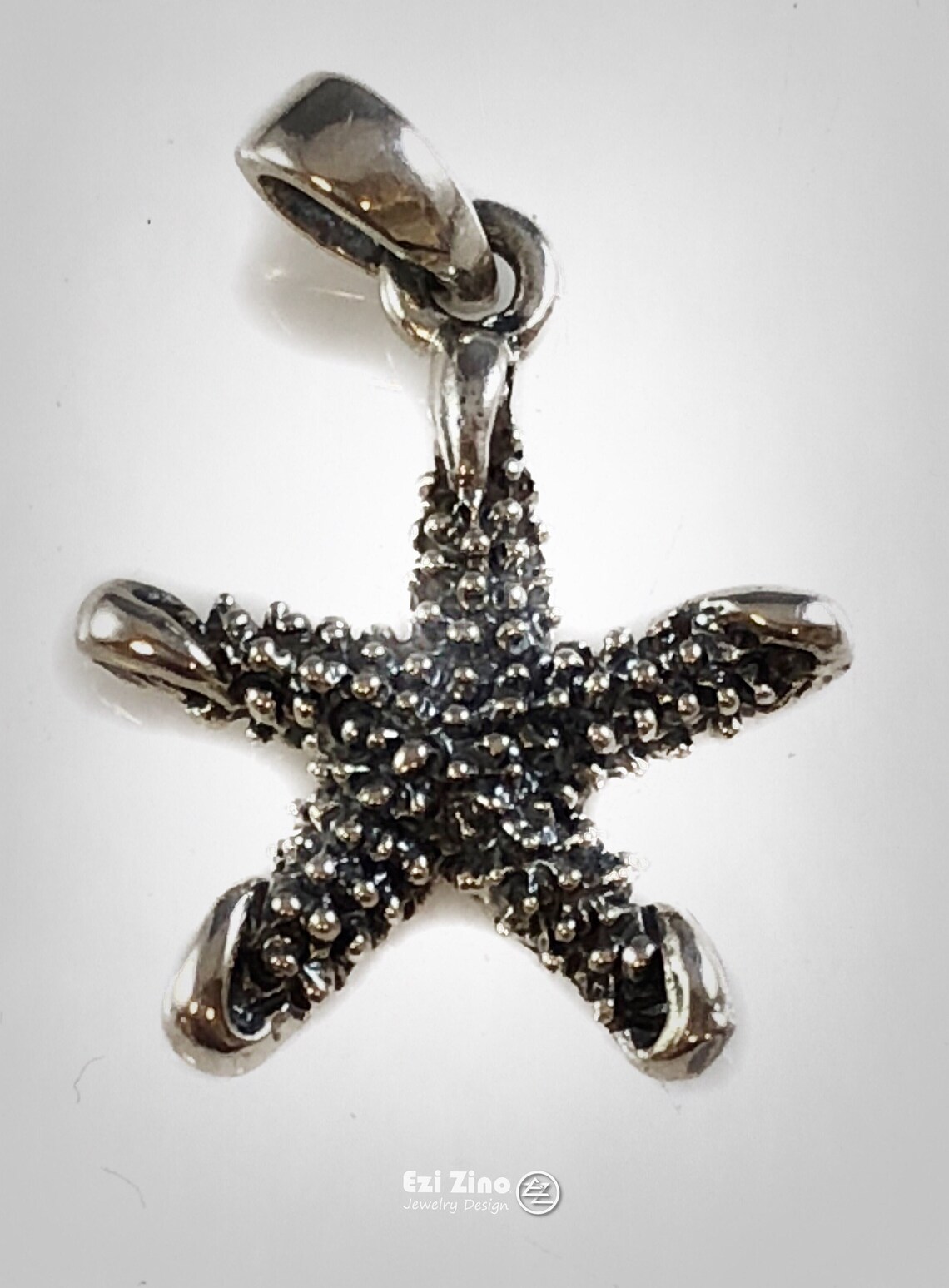 Starfish Sea Star Solid Sterling Silver 925 Pendant - Etsy