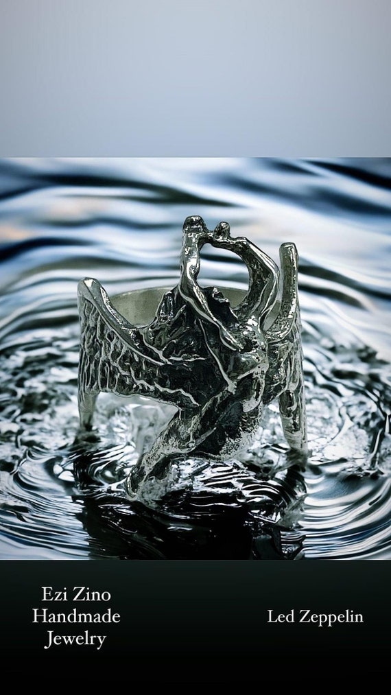 Vintage Jimmy Page Swan Song | Solid Sterling Silver 925