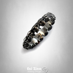 Original Ezi Zino | Skulls Sterling Silver 925 Wedding Ring