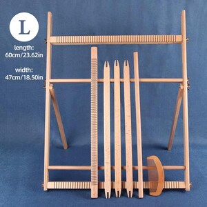 Holz-Webrahmen - Großer Multi-Craft Rahmen mit Webstab Large