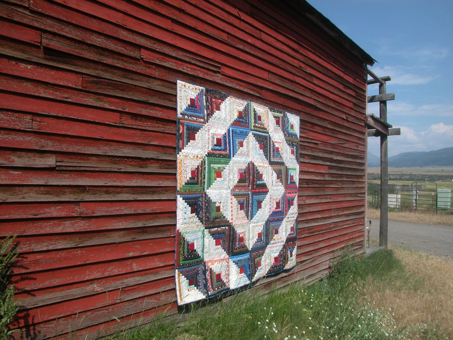 Log Cabin Quilt Barn Raising Design Made to Order Etsy