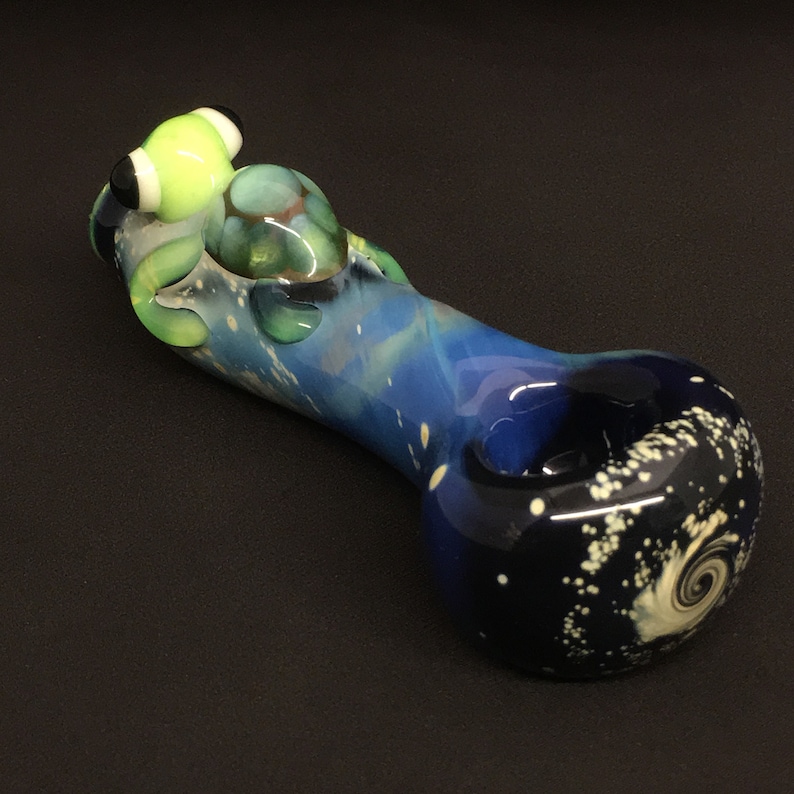 hand blown glass turtle