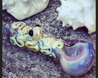 Glass Pipe || Octopus Pipe || Color Changing || Hand Blown Glass Pipe || Critter Pipe || Ocean || Sea Glass || Sea Creature || Sunshine