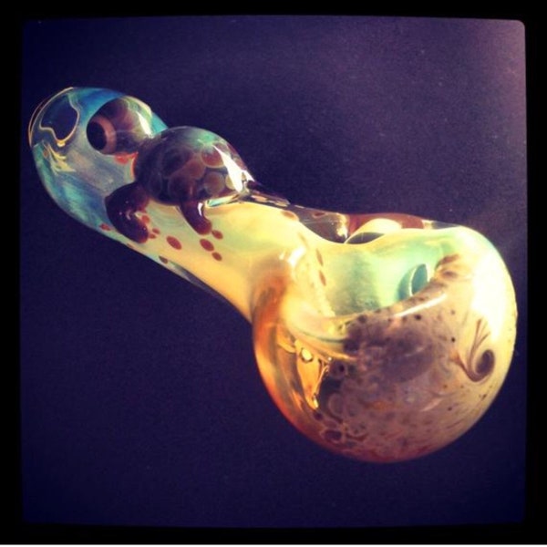 Turtle Critter Hand Blown Glass Pipe || Color Changing Pipe || Ocean Sea Glass Turtles || Sunshine || Pipe || BoGlass Pipes || Bo Glass