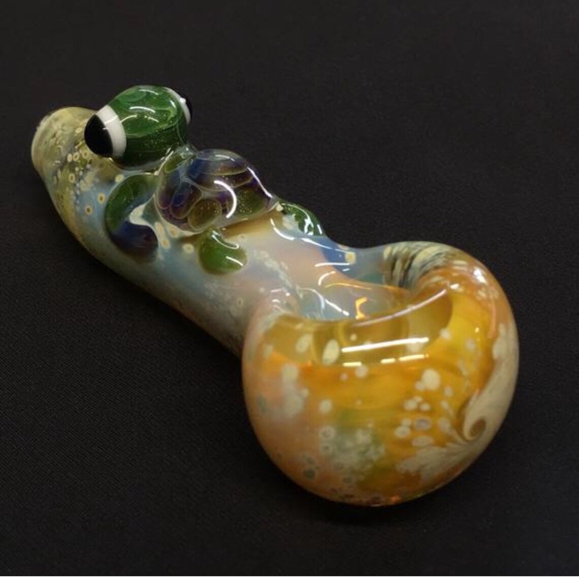 hand blown glass turtle