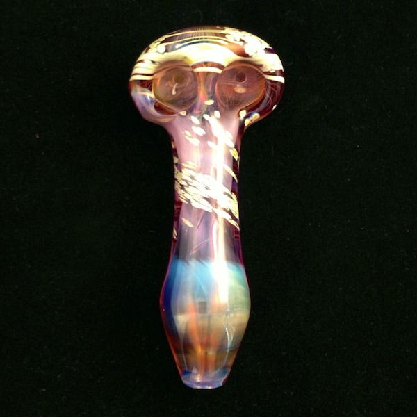 Purple Color Changing Double Bowl Pipe
