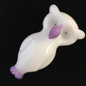 BoGlass Owl Double Bowl Pipe