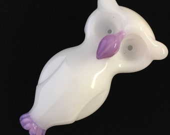 BoGlass Owl Double Bowl Pipe