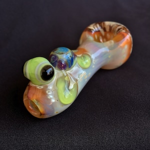 Slyme Turtle Critter Hand Blown Glass Pipe