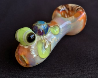 Slyme Turtle Critter Hand Blown Glass Pipe