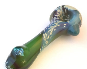 Dichro Alien Hand Blown Glass Pipe