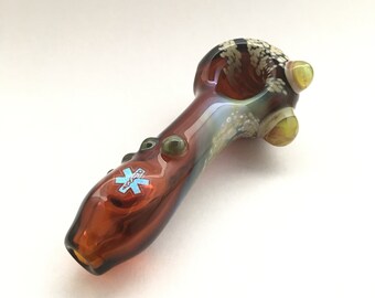 Caduceus Symbol Dichro Image Pipe || Glass Vibes