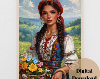 Maramureș Folklore, Vibrant Romanian Folk Art Motif - Etsy