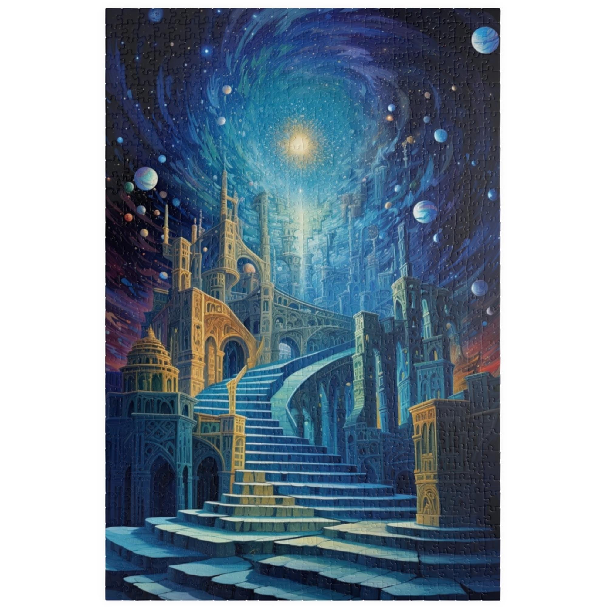 Enchanting Spiral Galaxy Jigsaw Puzzle | 1000+ Pieces | Mind-Bending Cosmic Scene | Perfect Gift for Puzzle Lovers
