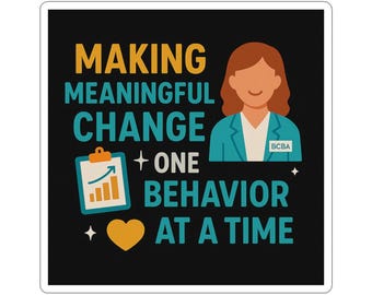 Behavior Analysis Stickers: ABA Therapy, RBT & BCBA Gifts