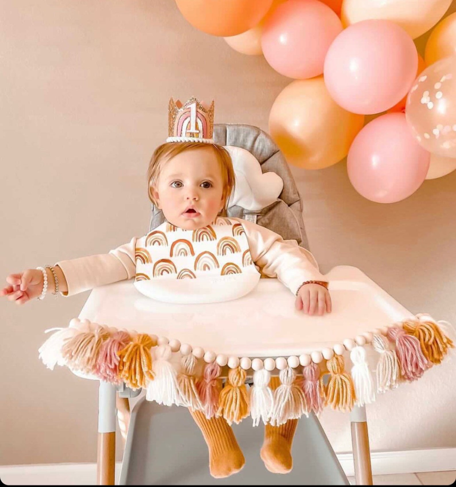 High Chair Banner First Birthday Bannerhigh Chair Garland Etsy