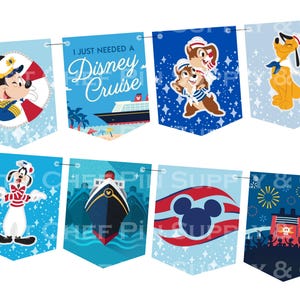Disney Cruise Stateroom Banners | DCL Decor (Printable, Instant Download)