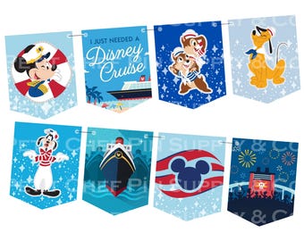Disney Cruise Stateroom Banners | DCL Decor (Printable, Instant Download)