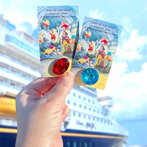 Sneeuwwitje Pixie Dust Gem-cadeau | Disney Cruise Fish Extender Surprise | Schatbedankje voor zeven dwergen