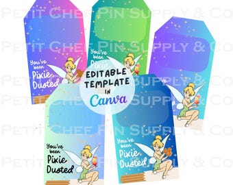 Pixie Dusted Gift Tags | Disney Cruise | Tinkerbell Holding Snacks | Digital Download Tags