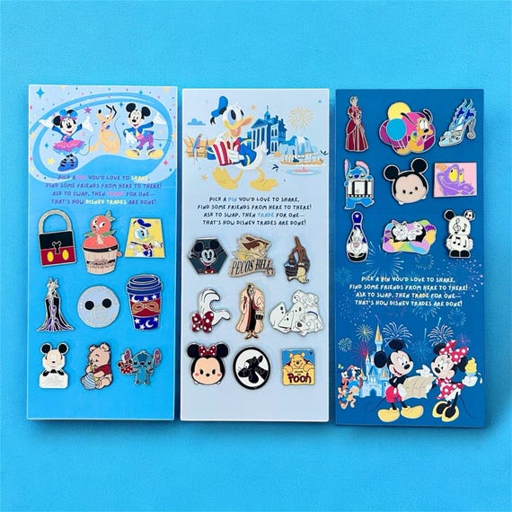 Disney Pin Trading ピンバッジ セット ストラップ付き Disney Pin Trading Starter Set | Gift Set - Etsy