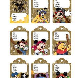 Disney Cruise Gift Tag | Pirate Night | DCL Fish Extender Tags | Instant Download | Editable Template