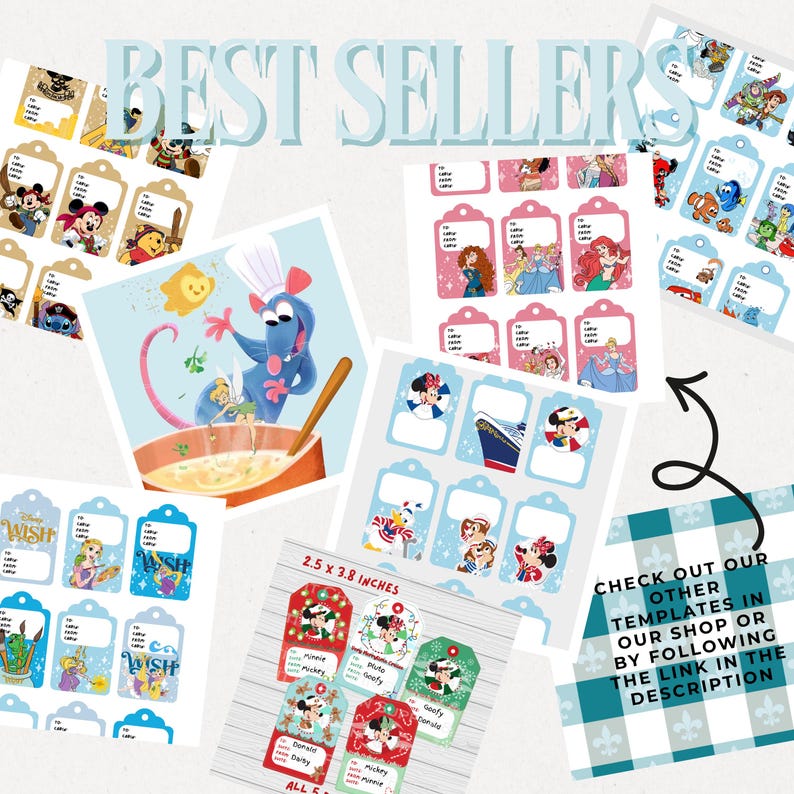 Disney Cruise Fish Extender Gift Tags | Printable DCL Tags (Digital Download) image 13