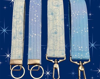 Handmade Quilted Disney Wristlet Keychain | Bachelorette Gifts | Fish Extender Gift | Pixie Dust Gift | Cast Member Gift | Wristlet