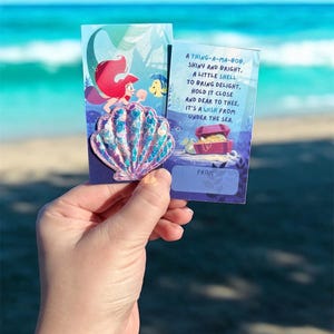 Lilla sjöjungfrun Pixie Dust-present | Disney Cruise Fish Extender-överraskning | Magisk snäckskal Thing-A-Ma-Bob