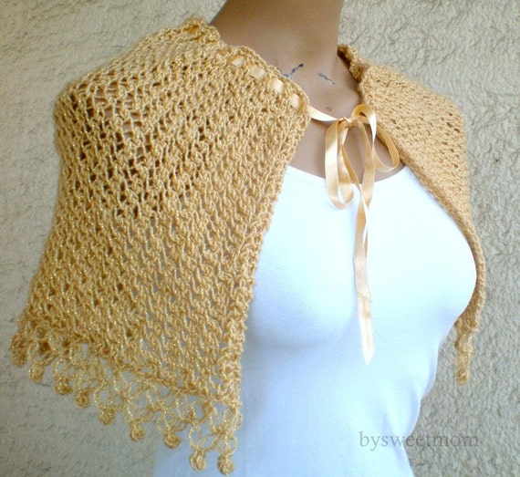 Champagne Wedding Stole Bolero Shrug Etsy Australia
