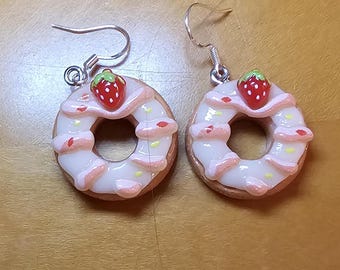 Pendientes con diseño de donut (1 par)