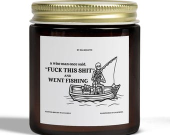 Angeln Geschenk für ihn, Geschenke für Fischer, Angeln Liebhaber Kerze für Ehemann, Geschenk für Angler von Frau, Outdoorsy Geschenk für Fischer, Freund