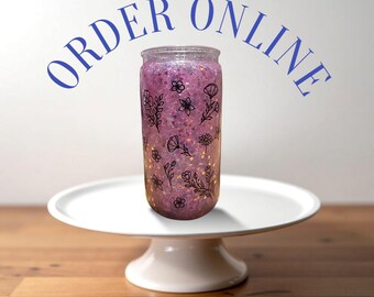 Plastic snow globe tumbler