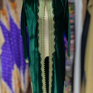 Kaftan Femme Marocain en Velours - Parfait pour Occasions Spéciales image 6