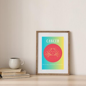 Cancer POSTER Print, Cancer Zodiac Gift, Astrology Print Poster, Gift for Cancer, Spiritual Wall Art, Instant Download, Horoscope