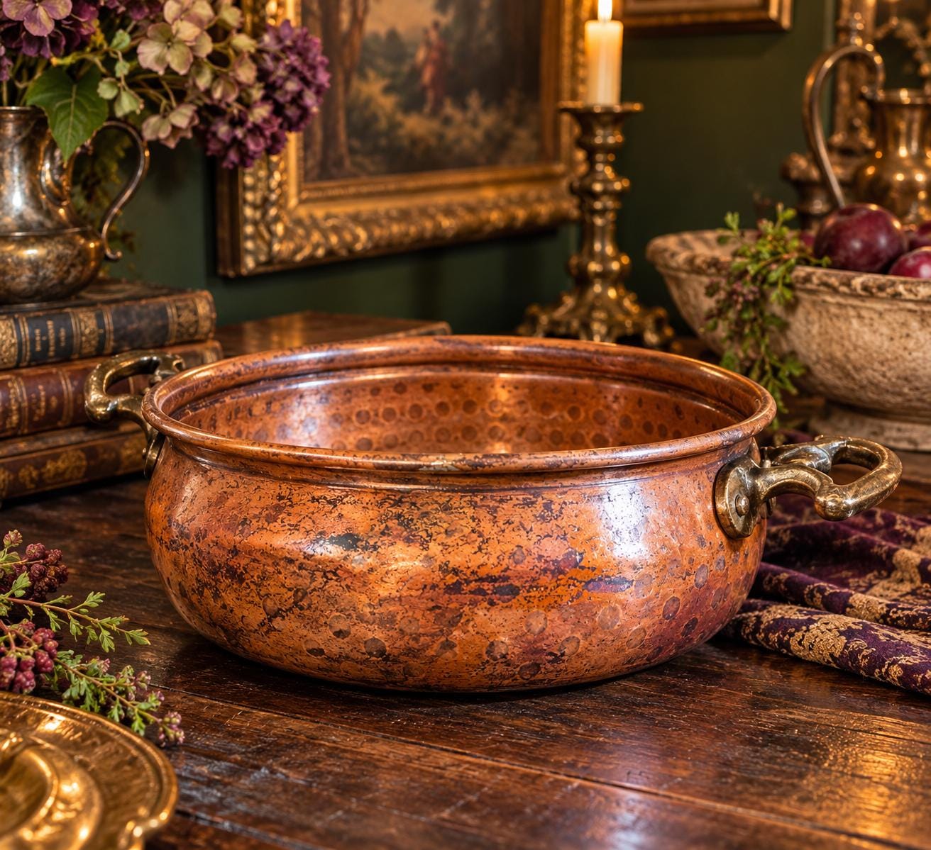 Antique French Copper Pot - Etsy