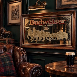 Vintage Budweiser Beer Mirrors - Etsy