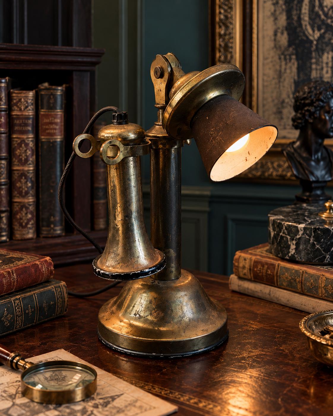 Vintage Candlestick Lamps - Etsy
