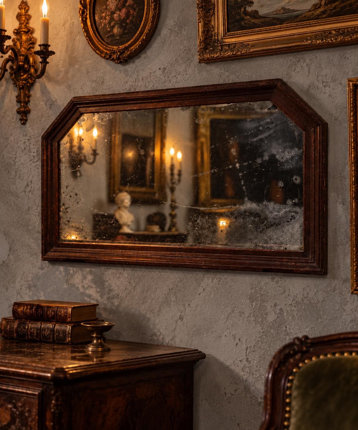 Vintage Foxed Glass Mirrors - Etsy