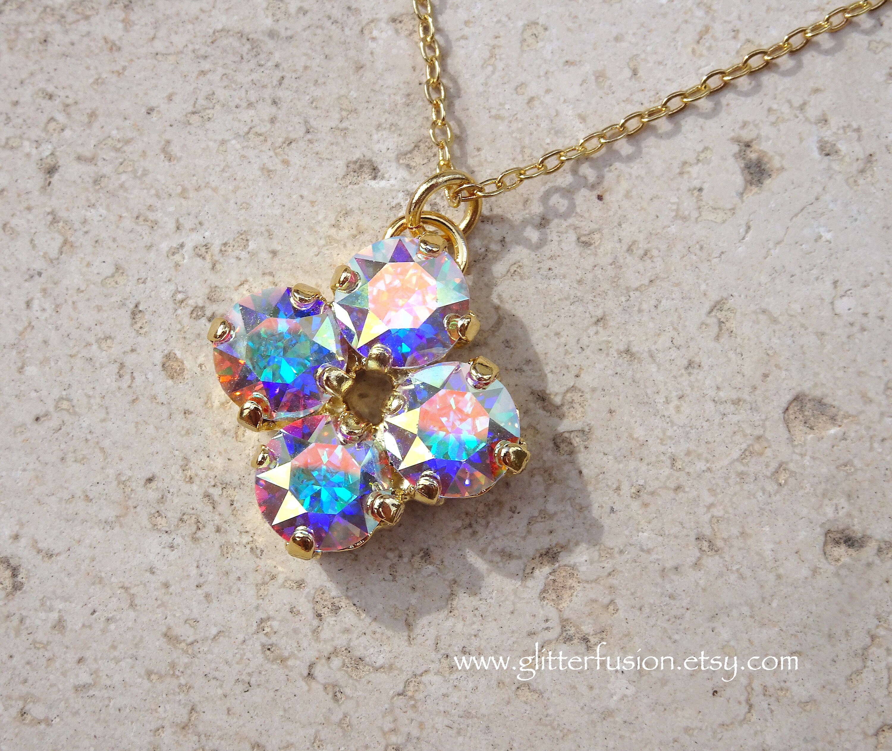 Aurora borealis necklace swarovski outlet