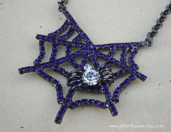 Swarovski spider web necklace discount