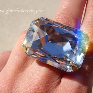 Huge swarovski ring - Etsy 日本