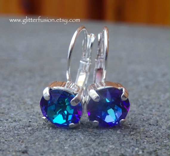 Colorful crystal earrings deals