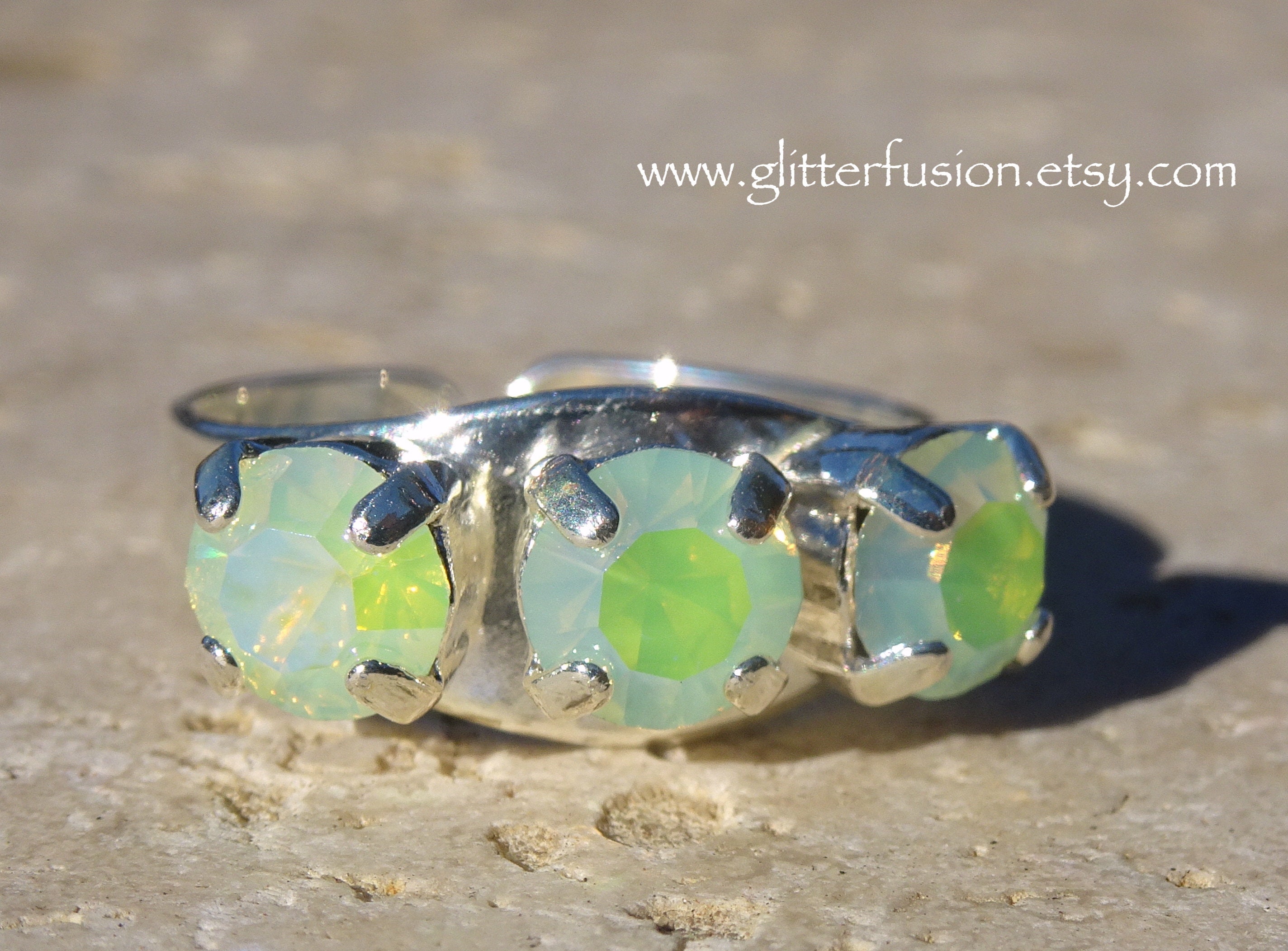 SWAROVSKI/スワロフスキーGLACIER/CRYSTAL RING/水色 SWAROVSKI/スワロフスキーGLACIER/CRYSTAL RING/水色
