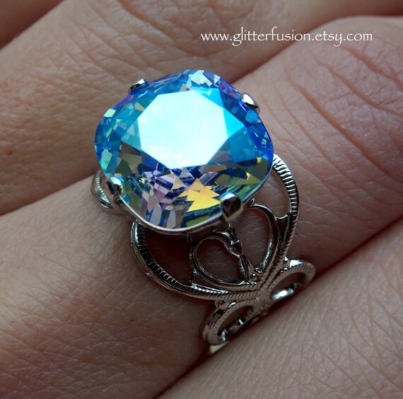 Swarovski blue ring deals