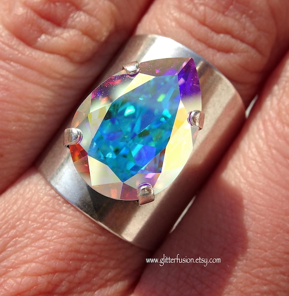 Aurora Borealis Opal Ring | Creekside Silver