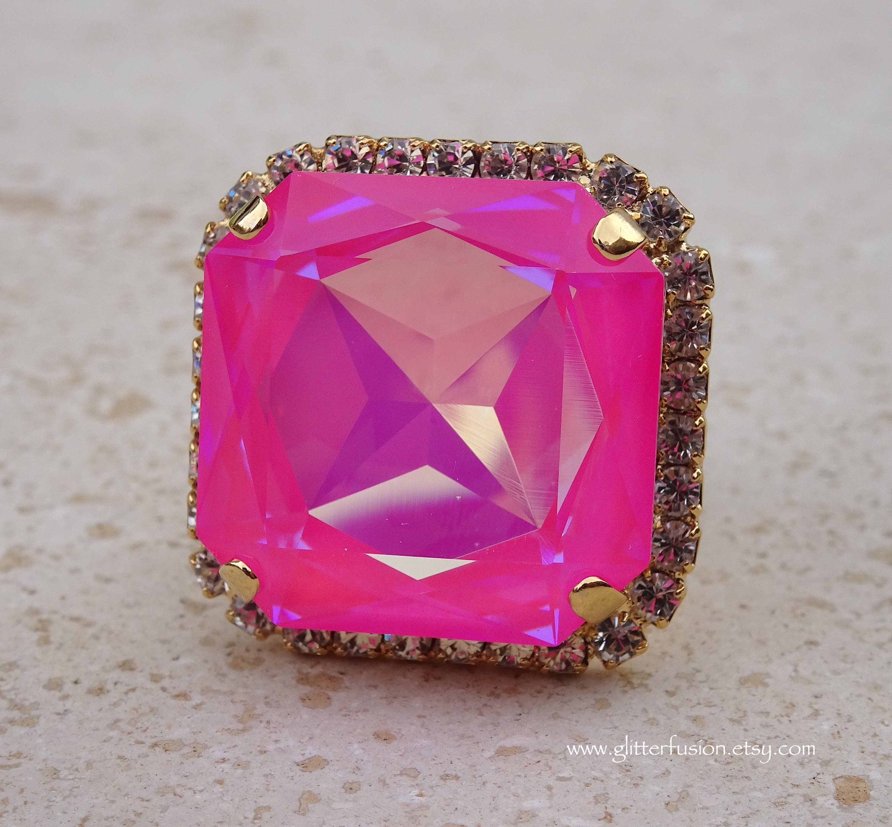 Buy Giva Bhumi Golden Hot Pink Bramha Kamal Bud Earrings And Ring Set For  Womens online