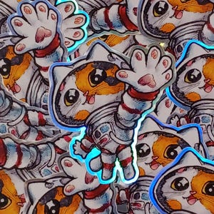 Space Cat-det Vinyl sticker