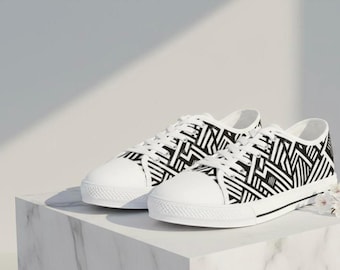 Zapatillas bajas con estampado geométrico para hombre, zapatos casuales de estilo urbano