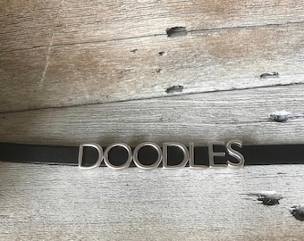 Golden Doodles - Labradoodles - Leather Bracelet - Doodle - Snap Magnetic Closure Choice of Colors - Custom